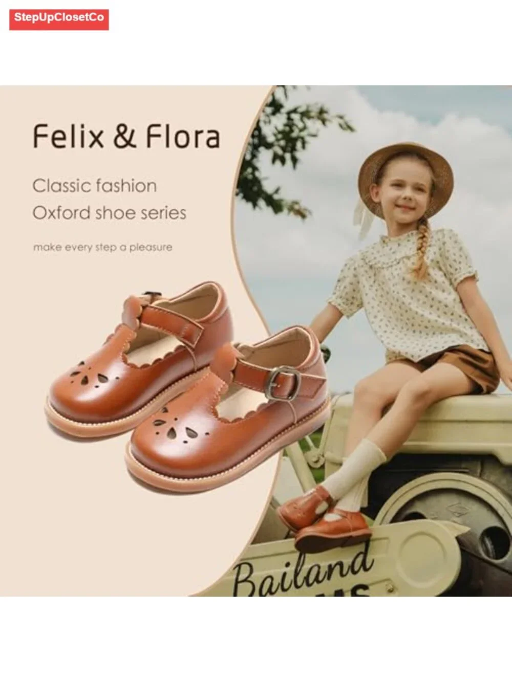 Toddler Little Girl Mary Jane Dress Shoes Ballet Flats Hook and Loop